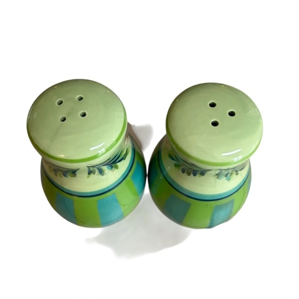 Gail Pittman Provence salt Pepper shakers Southern Living At Home ceramic NEW